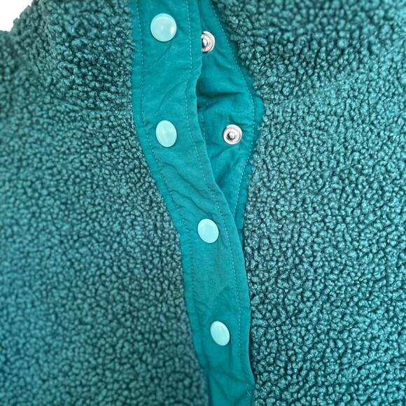 Women's Old Navy Long Sleeve Oversized Two-Tone Sherpa Sweatshirt Size Small - Picture 7 of 12